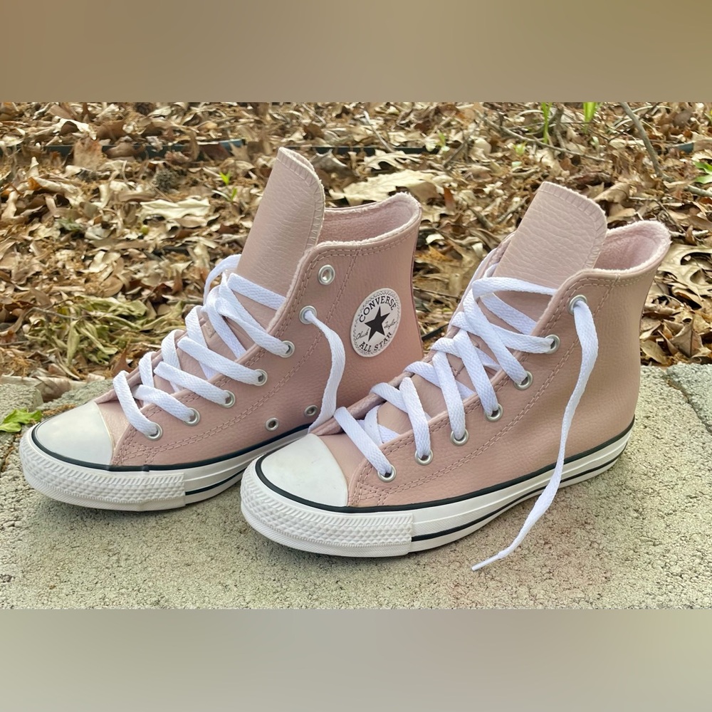 Leather High Too Converse Size 4